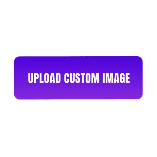 Aangepaste afbeelding uploaden - Voeg uw eigen afb Etiket (Voorkant)