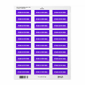 Aangepaste afbeelding uploaden - Voeg uw eigen afb Etiket (Full Sheet)