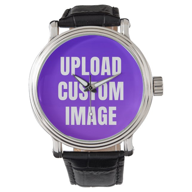Aangepaste afbeelding uploaden - Voeg uw eigen afb Horloge (Voorkant)
