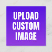 Aangepaste afbeelding uploaden - Voeg uw eigen afb Informatiekaartje (Voorkant)