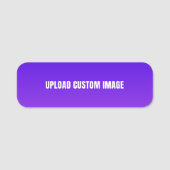 Aangepaste afbeelding uploaden - Voeg uw eigen afb Naamplaatje (Voorkant)