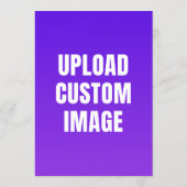 Aangepaste afbeelding uploaden - Voeg uw eigen afb Programmakaart (Achterkant)