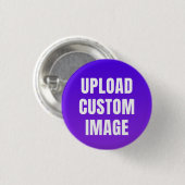 Aangepaste afbeelding uploaden - Voeg uw eigen afb Ronde Button 3,2 Cm (Voorkant /achterkant)