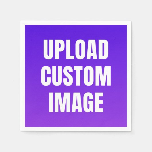 Aangepaste afbeelding uploaden - Voeg uw eigen afb Servet (Voorkant)