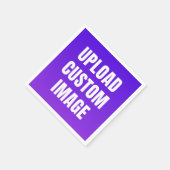 Aangepaste afbeelding uploaden - Voeg uw eigen afb Servet (Hoek)