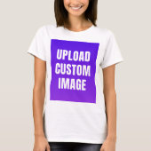 Aangepaste afbeelding uploaden - Voeg uw eigen afb T-shirt (Voorkant)