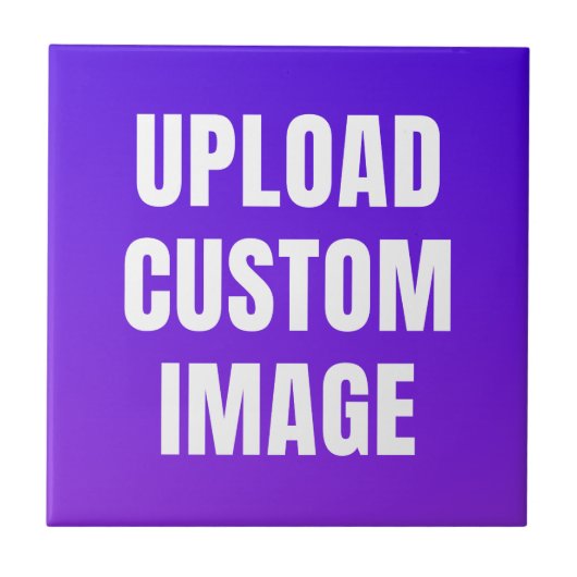 Aangepaste afbeelding uploaden - Voeg uw eigen afb Tegeltje (Voorkant)