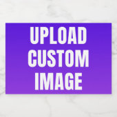 Aangepaste afbeelding uploaden - Voeg uw eigen afb Voedselcontainer Etiket (Enkel label)