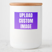 Aangepaste afbeelding uploaden - Voeg uw eigen afb Voedselcontainer Etiket (Voorkant)