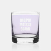 Aangepaste afbeelding uploaden - Voeg uw eigen afb Whisky Glas (Achterkant)