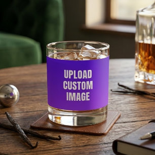 Aangepaste afbeelding uploaden - Voeg uw eigen afb Whisky Glas