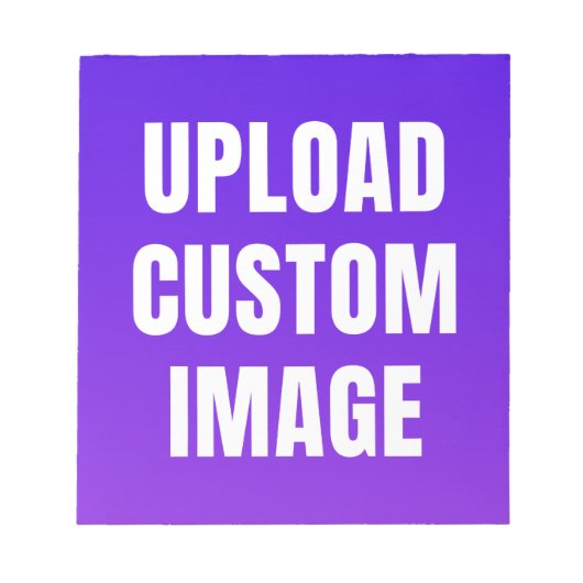 Aangepaste afbeelding uploaden - Voeg uw eigen toe Notitieblok (Voorkant)