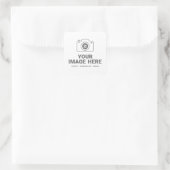 Aangepaste afbeelding vierkante sticker (Tas)