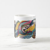 Aangepaste afbeelding, Vissen Is Leuk Niet Hobby Koffiemok (Center)
