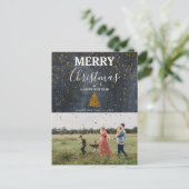 Aangepaste Afbeelding voor fotoserie Kerstmis Feestdagenkaart (Staand voorkant)