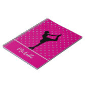 Aangepaste afbeelding voor Skater en sterren roze Notitieboek (Linkerzijde)