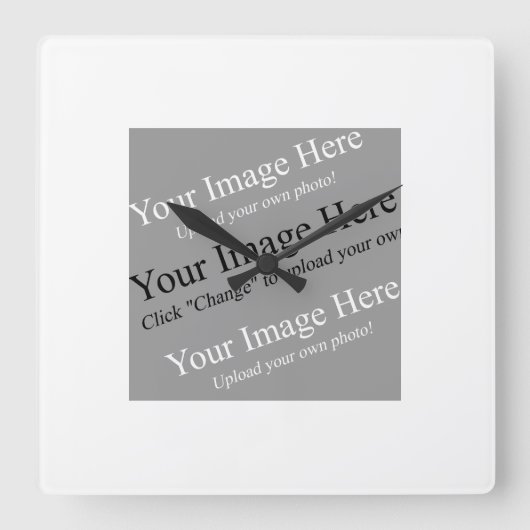 Aangepaste Afbeeldingen wandklok (Voorkant)