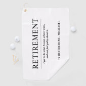 Aangepaste afboeking op maat golfhanddoek (Insitu)