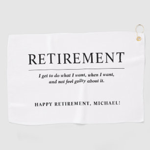 Aangepaste afboeking op maat golfhanddoek