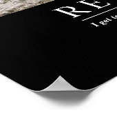 Aangepaste afboeking van Beer op maat Poster (Hoek)