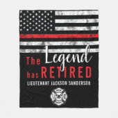 Aangepaste afboeking van brandweerlieden met dunne fleece deken (Voorkant)