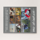 Aangepaste afboeking van foto's | 8 houtskool grij legpuzzel (Horizontaal)