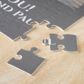 Aangepaste afboeking van foto's | 8 houtskool grij legpuzzel (Zijkant)