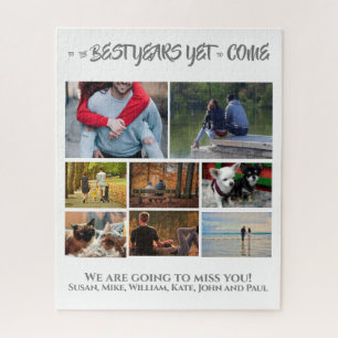 Aangepaste afboeking van foto's   8 wit legpuzzel