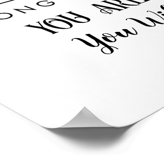 Aangepaste afboeking, wit Poster afdrukken (Hoek)