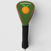 Aangepaste afdekking voor golfbestuurders met oran golfheadcover (Voorkant)