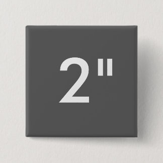 Aangepaste afdruk 2-inch vierkante Button Blanco S