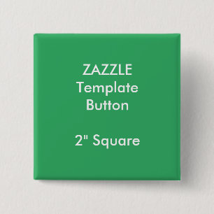 Aangepaste afdruk 2-inch vierkante Button lege Sja