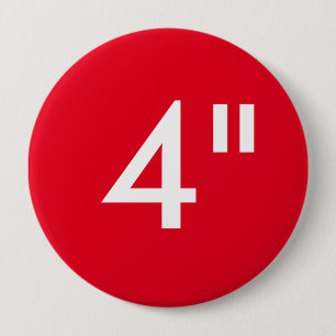 Aangepaste afdruk 4-inch grote ronde Button lege S