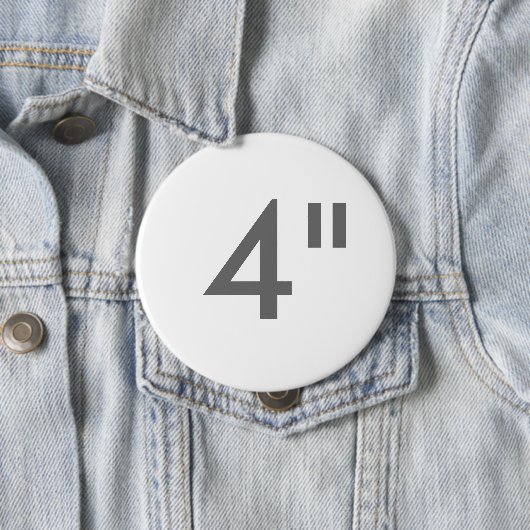 Aangepaste afdruk 4-inch grote ronde Button lege S (In situ)