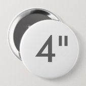Aangepaste afdruk 4-inch grote ronde Button lege S (Voorkant /achterkant)