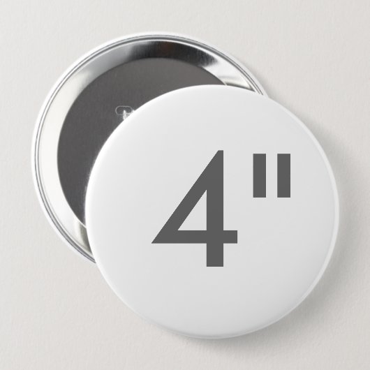 Aangepaste afdruk 4-inch grote ronde Button lege S (Voorkant /achterkant)