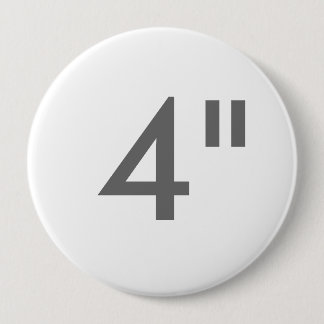 Aangepaste afdruk 4-inch grote ronde Button lege S