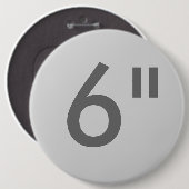 Aangepaste afdruk 6-inch reuzenronde Button — lege (Voorkant /achterkant)