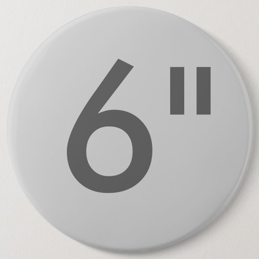 Aangepaste afdruk 6-inch reuzenronde Button — lege (Voorkant)