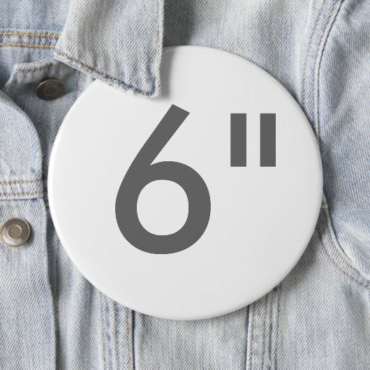 Aangepaste afdruk 6-inch reuzenronde Button — lege (In situ)