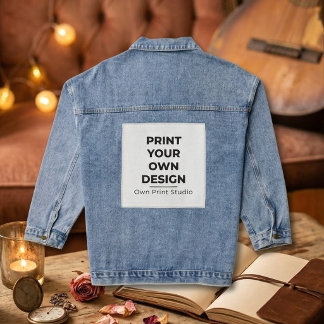 Aangepaste Afdruk Maken | Eigen Ontwerp Laten Prin Denim Jacket