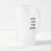 Aangepaste Afdruk Maken | Eigen Ontwerp Laten Prin Matglas Bierpul (Voorkant rechts)