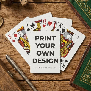 Aangepaste Afdruk Maken Eigen Ontwerp Laten Prin Pokerkaarten