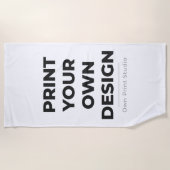 Aangepaste Afdruk Maken | Eigen Ontwerp Laten Prin Strandlaken (Voorkant)