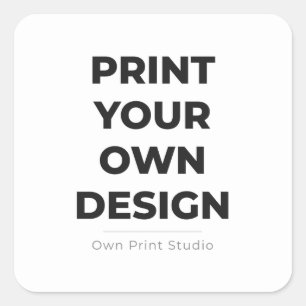 Aangepaste Afdruk Maken Eigen Ontwerp Laten Prin Vierkante Sticker