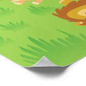 Aangepaste afdruk van cartoon Lion Pride Poster (Hoek)