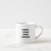 Aangepaste Afdruk van Eigen | Afdrukken op Bestell Espresso Kop (Rechts)