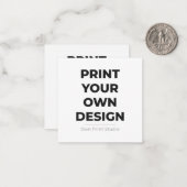 Aangepaste Afdruk van Eigen Ontwerp | Afdrukken op Notitiekaartje (Voorkant / Achterkant in situ)