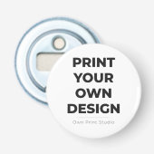 Aangepaste Afdruk van Je Eigen | Mijn Eigen Op Afr Button Flesopener (Voorkant)