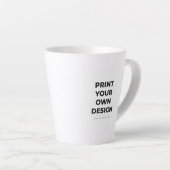 Aangepaste Afdruk van Je Eigen | Mijn Eigen Op Afr Latte Mok (Rechterhoek)